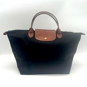LONGCHAMP LE PLIAGE ORIGINAL M HANDBAG Black - Recycled Canvas L16230890…